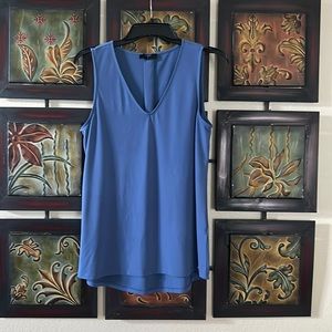 Blue dressy tank